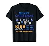 Frohe Weihnachten Küss Meinen Hintern Happy Chanukkah Happy Hanukkah T-S