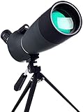 J-Love 25-75x70 HD mit Stativ und Telefonadapter und Tragetasche Teleskop mit Nachtsicht BAK4 45 Grad abgewinkeltes Okular für Z