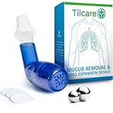 Tilcare Lungen Expansions- & Schleimentfernungsgerät – Reinigungstherapie für besseren Schlaf und Fitness - Hervorragende Behandlung für COPD, Asthma, Mukoviszidose oder Raucherentlastung