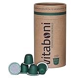 Vitaboni - BIO ESPRESSO EMERALD | 30 nachhaltige Kaffeekapseln für Nespresso®¹-Kapselmaschinen | BIO-Kaffee aus Peru & Uganda | kompostierbare & alufreie Kaffeekapseln | Nespresso®¹ kompatib