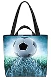 VOID Anstoß Fußball Spielfeld Tasche 33x33x14cm,15l Einkaufs-Beutel Shopper Einkaufs-Tasche Bag