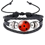 Anime Peripherer Ninja-Edelstein Sasuke Neun Haken Jade Reinkarnation Schreibrad Auge Armband Rindsleder Gewebter Schmuck