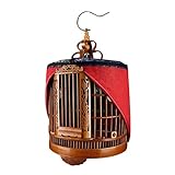 Birdhouses Vogelkäfig Bambus Myna Drossel Vogelkäfig Großer handgefertigter Käfig Vogelkäfig aus Bambusgewebe Runder Käfig Tragbarer G