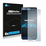 Savvies 6X Schutzfolie kompatibel mit Samsung Galaxy S6 Edge Plus Displayschutz-Folie Ultra-transp