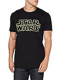 Star Wars Herren Basic Logo T-Shirt, schwarz, L