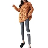 Dicke Strumpfhose Damen Kaschmir-Woll-Leggings Damen-Thermo-Leggings Länge mit Fleece-Futter Winter Super Dicke warme Samt-Dehnbare Leggings-Hose für Damen Hohe Taille Warme Hosen Plüsch Legg