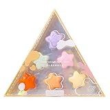 Sternförmiger Lippenstift Set für Mädchen Geschenk Süße Mini Lippenstift Kit 6 Farben Wasserdichte Lippenfarbe Buntstift Matte F