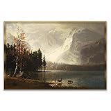 Jinbox Große Leinwand Wand Bilderdrucke Bild Albert Bierstadt Poster Wandbilder Klassiker Für Wohnzimmer Wohnkultur 50x75 cm x 1 Kein R