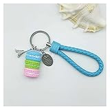 JCYANG schlüßelanhänger Frauen Kuchen Schlüsselanhänger Mode Nette Niedliche französische Gebäck Keychain Tasche Charme Auto Schlüsselanhänger Hochzeit Geschenk Schmuck (Color : 10)