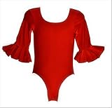 Damen Body Rot für Flamenco und Tanz (XL)