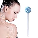 Eincremehilfe, Eincremehilfe Rücken, Lange Griff Lotion Öl Creme Applikator Scrub Massager Dusche Reiben Pinsel, Rücken Eincremer, Applikator mit Massagekopf für Massage, Creamer Lotion, 42