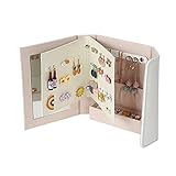 Chihuo Faltschmuck Display Ohrringe Ohrstecker Halter Organizer Aufbewahrungsbuch Design PU Leder Schmuck Tab