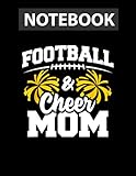 Football Cheer Mom - High School Cheerleader - Cheerleading Notebook, journal pages, book, gift, w