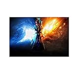 Game Anime World of Warcraft Mage Poster Dekorative Malerei Leinwand Wandkunst Wohnzimmer Poster Schlafzimmer Gemälde 30 x 45