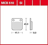 Bremsbelag TRW organischer Allround-Bremsbelag 125 Supermoto DD 80 km/h QMGY-2B 08-14