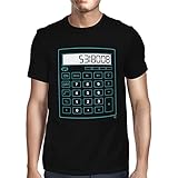 1Tee Mens Boobies Calculator T-Shirt Black XXL