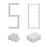 Kogarm Neodym Magnete, 15 Stück Super Stark Kräftig Neodym Viereckig Ziegel Magnete-30 x 10x 3mm mit Selbstklebende, 10x3 mm 35 Stück Mini Magnete Extrem Stark ca. 3 Kilo Haftstärke (50PC)