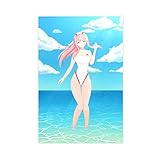 Leinwandposter Anime Darling In The Franxx Zero Two 31, Schlafzimmer, Dekoration, Sport, Landschaft, Büro, Raumdekoration, Geschenk, ohne Rahmen: 30 x 45