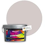 WALLCOVER Colors Wandfarbe Grau 1 L für Innen Innenfarbe hell Matt | Profi Innenwandfarbe in Premium Qualität | weitere Größ