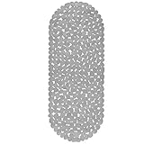 Circul Badewannenmatte 99 x 39 cm grau Steinoptik