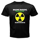 Imagine Dragons Radioactive Rock Band Logo Men's Black T-S