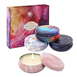 TOUVE Duftkerzen Geschenkset, Geschenke für Frauen, 4*4.0 Oz Sojawachs Aromatherapie Kerzensets für Stressabbau und Entspannung des Körpers, Geschenke für Weihnachten/Geburtstag/Valentinstag/Bad/Yog