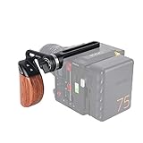 NICEYRIG Linke Seite Holzgriff Griff mit Top NATO Rail to Rosette Mount Adapter für DIY Rig, für RED DSMC2 Waffe/Epic-W/Scarlet-W/Raven/Kinefinity MAVO/MAVO-LF/MAVO 6K/TERRA 4K/TERRA 6