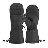 Hellery Winter Ski Fäustlinge Thermo Winddicht wasserdichte Schneehandschuhe Warme Handschuhe für Erwachsene Unisex Snowboard Skifahren Kaltes W