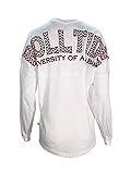 Offizielles NCAA Alabama Crimson Tide Damen-Fußball-T-Shirt, gestreift - mehrfarbig - X-S