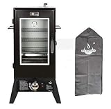 Gasgrill Portland W von EL Fuego® mit Sichtfenster + Abdeckhaube in Anthrazit, inkl. Gasschlauch und Druckminderer, viel Zubehör, Räuchergrill, Smoker, AY 3173