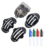 MiOYOOW Golfball-Marker Liner, Golf Alignment Tool mit 4 Markerstiften Golfballmarkierer Golfzubehö