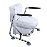 YANWE WC-Stützhilfe,Toilettengestell WC-Aufstehhilfe, Sicherheitsgestelle für Toiletten,Badezimmer Toiletten Sicherheits Haltestange,für Senioren und Deak