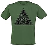 The Legend of Zelda Triforce Männer T-Shirt dunkelgrün M