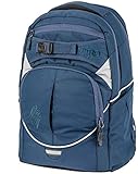 Nitro Superhero, Schulrucksack, Rucksack, Backpack, abnehmbarer Hüftgurt, robuste Bodenplatte, Thermotasche, Laptopfach, Indigo, 30L