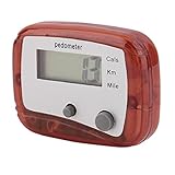 Persdico Leichter Gürtelclip für einfache Bedienung Mini-Digital-LCD-Lauf Schritt Schrittzähler Gehstreckenzähler ABS bis zu 99999 S