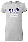 Engineer Definition Damen T-Shirt Lang Tee Grau Women's Grey T-Shirt Long
