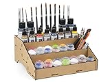 PROSCALE Lackierständer modellbau vallejo farbständer basteltisch. Paint rack stand station holder organizer Citadel farben ständer set hobbyzone aufbewahrung pinselständer farb reg