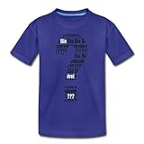 Spreadshirt Die DREI Fragezeichen Kids Logo Schwarz Weiß Teenager Premium T-Shirt, 158-164, Königsb