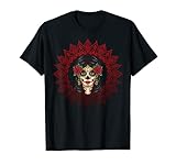 Halloween Tag der Toten Dia de los Muertos Totenkopf Mandala T-S
