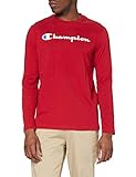 Champion Herren - Classic Logo Langarm T-Shirt - Rot, XXL