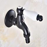 Guddawstraatyi Wasserhahn Geriebene Bronze One Griff Küchenarmatur Wand befestigte Wäsche Badezimmer Mop Wasserhahn Garten Waschmaschine Wasserhahn-7 Mischbatterien (Color : 7)