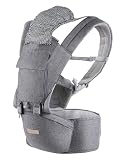 Babytrage, 6 in 1 Kindertrage Ergonomisch, Babytrage für Neugeborene ab Geburt, Baby Bauchtrage Rückentrage, verstellbarer Gürtel, Reine Baumwolle Leicht＆atmungsaktiv 3-36Monate (3,2 bis 20 kg)