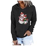 EinVBD Weihnachten Oberteil sexy damenshirts lässig Kurzarm Oversize sexy Pullover Damen Kapuzenpullover Hoodie blusen & Tuniken damskie kardigany i swetry Sommer Bluse Oberteil eleg