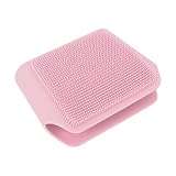Haustier-Badebürste, Schmutzentfernung, doppelseitige Wäschereinigung, multifunktionaler, ergonomischer Silikon-Körperwäscher für Männer und Frauen für Zuhause(Rosa)