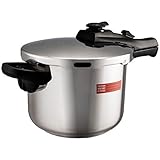 COSTWAY 6L Schnellkochtopf, Pressure Cooker, Dampfdrucktopf, Dampfkochtopf, Druckkochtopf, Kochtopf Edelstahl mit Sicherheitsventil Dampfg