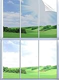 BeIM Spiegelfolie Reflektierende Fensterfolie Selbstklebend Wärmeisolierung Folie Fenster Innen Anti UV Sonnenschutzfolie für Büro Hause Silber (Silber, 60x200cm)