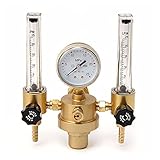 HEQIE-YONGP Luftregler, Doppelrohr-Argonregler, CO 2. TIG-Durchflussmesser-Regler-Durchflussmesser-Schweißnaht-Messgerät-Argon-Regler-Druck