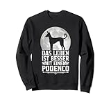 Leben mit Podenco spanischer Windhund Jagdhund Spruch Sw