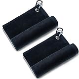 Tatuo 2 Packungen Mikrofaser Golf Handtuch Golf Reinigungstuch mit Clip für Golf Yoga Camping Gy