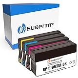 Bubprint Kompatibel Remanufactured Druckerpatronen als Ersatz für HP 963 XL 963XL für OfficeJet Pro 9010 9012 9012e 9014 9015 9016 9019 9020 9022 9025 Multipack Schwarz Cyan Magenta Gelb 4er-Pack